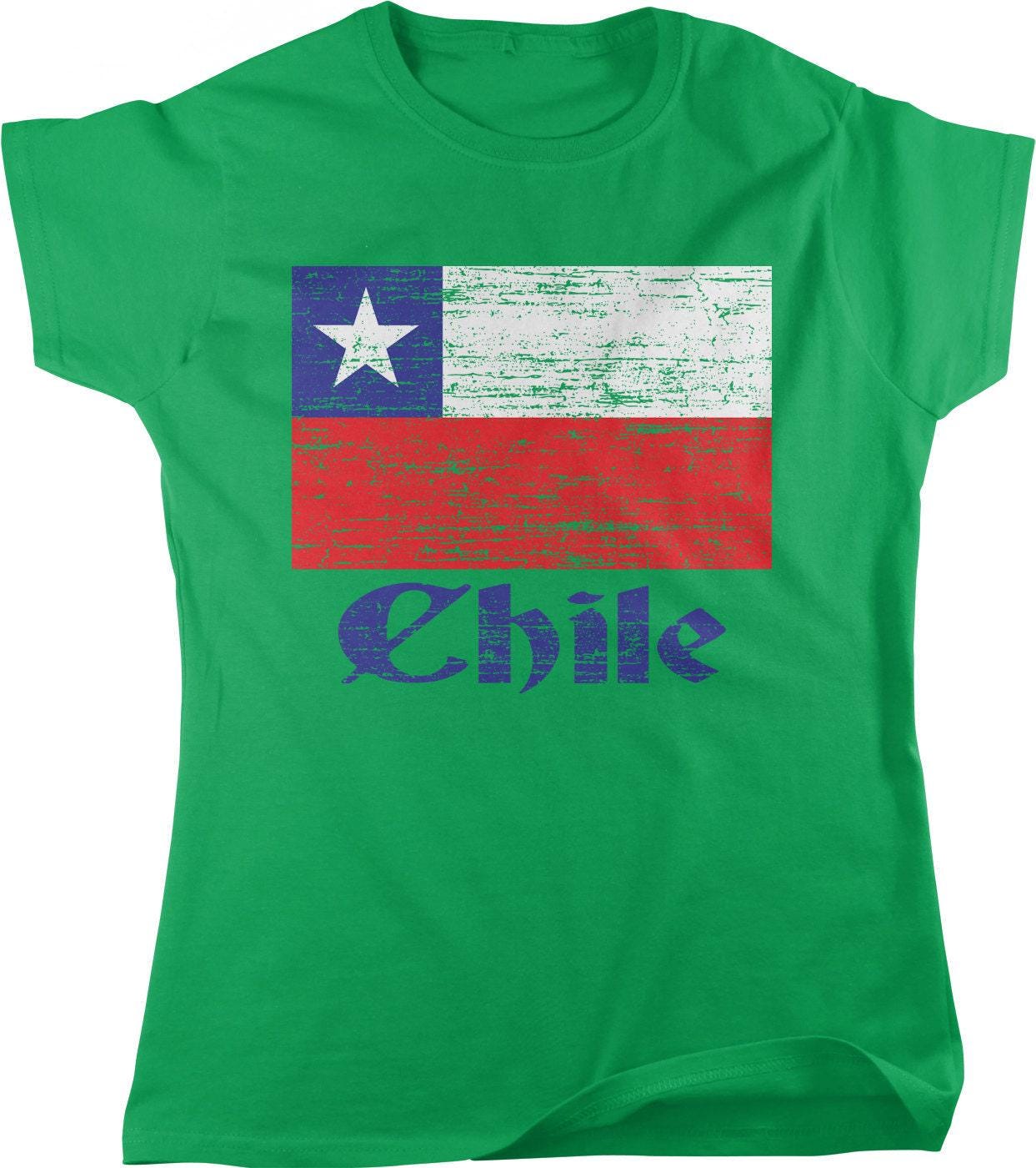 Chilean Flag T-Shirt – Women's Cotton Tee With Red Star Graphic, Soft Breathable Fabric