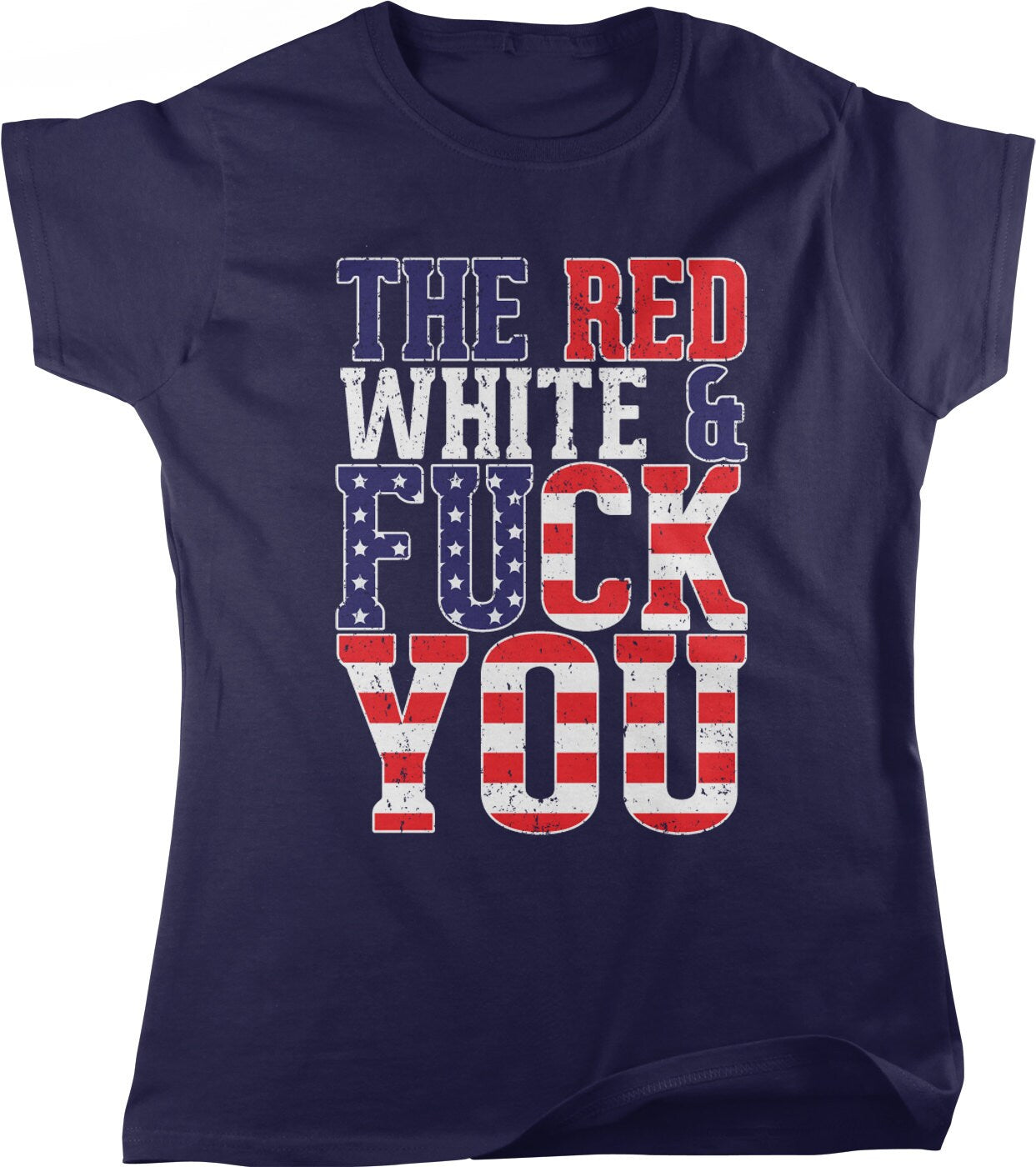 American Pride T-Shirt – USA Flag Shirt | Women's Patriotic Tee, Cotton Full Cut