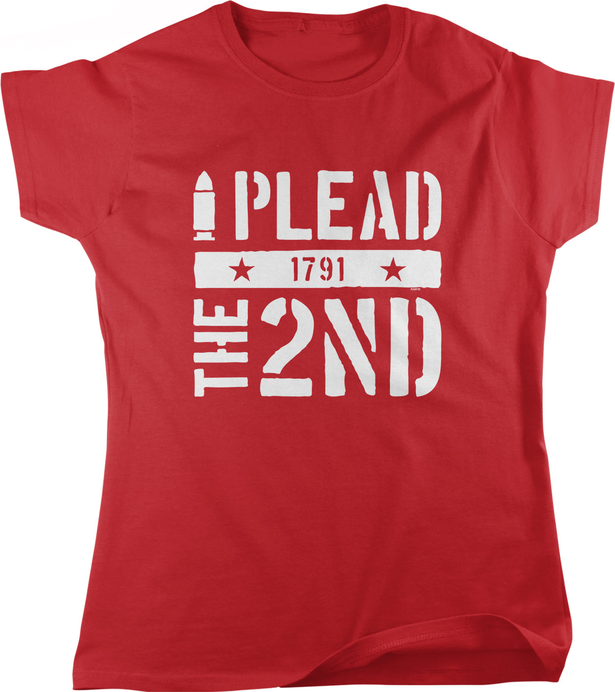 A red t-shirt with white text that says "THE 2ND" printed on it.