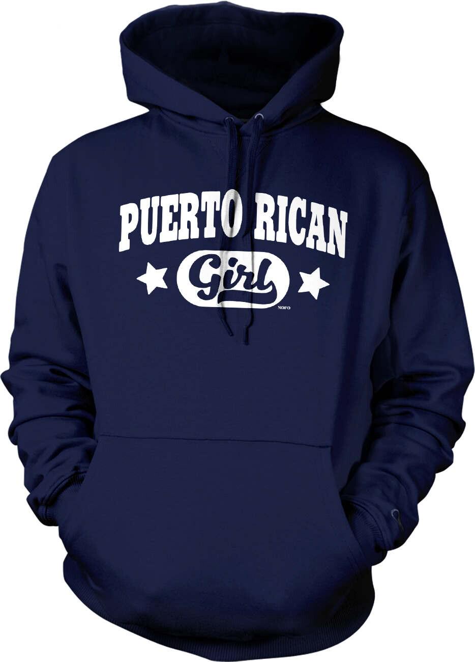 Puerto Rican Girl Hoodie – Soft Cotton Blend Hooded Sweatshirt With Pouch Pocket