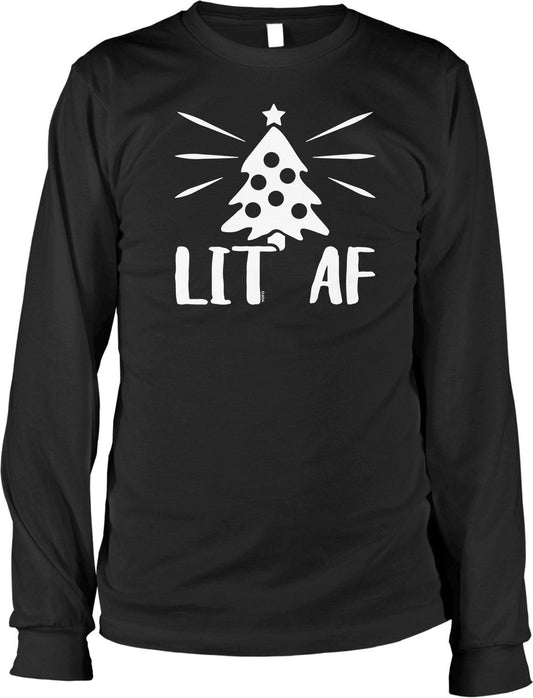 Christmas Tree Shirt - Men's Holiday Shirt | Long Sleeve Tee, Pre Shrunk Cotton