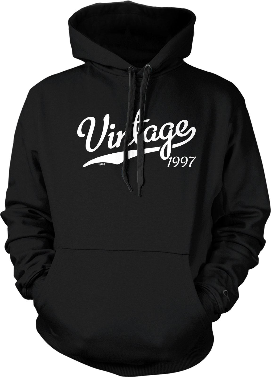Vintage Hooded Sweatshirt - Retro 1997 Style Hoodie With Soft Durable Fabric & Double Ply Hood
