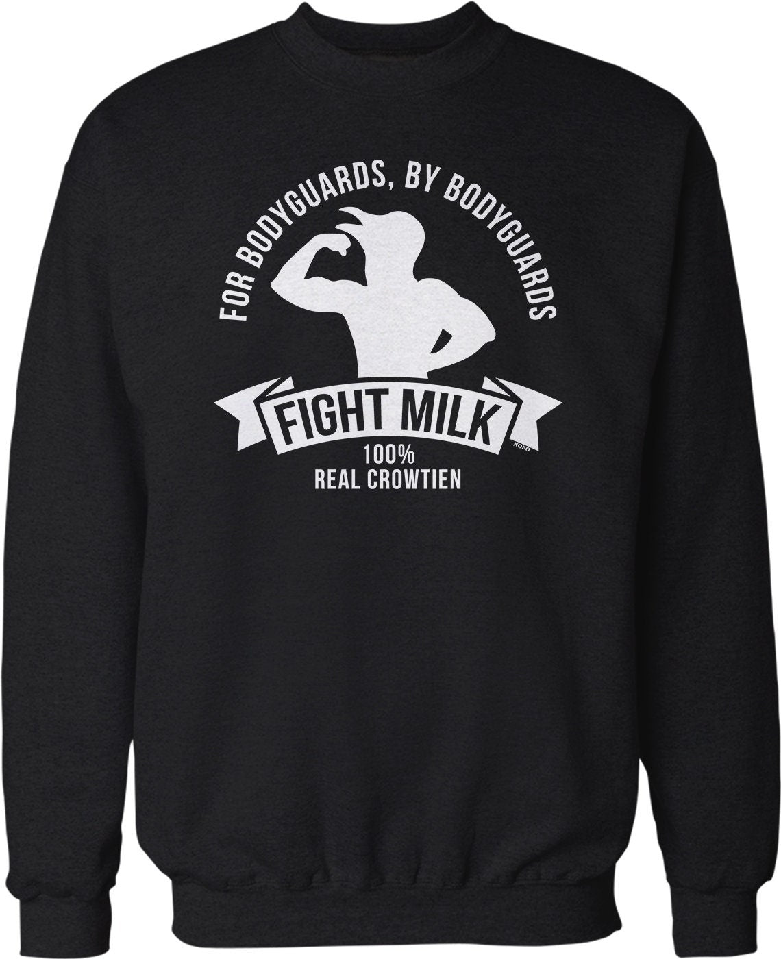 Fight Milk Sweatshirt – Cozy Crew Neck With Bird Lawyer Design, Durable Cotton Blend