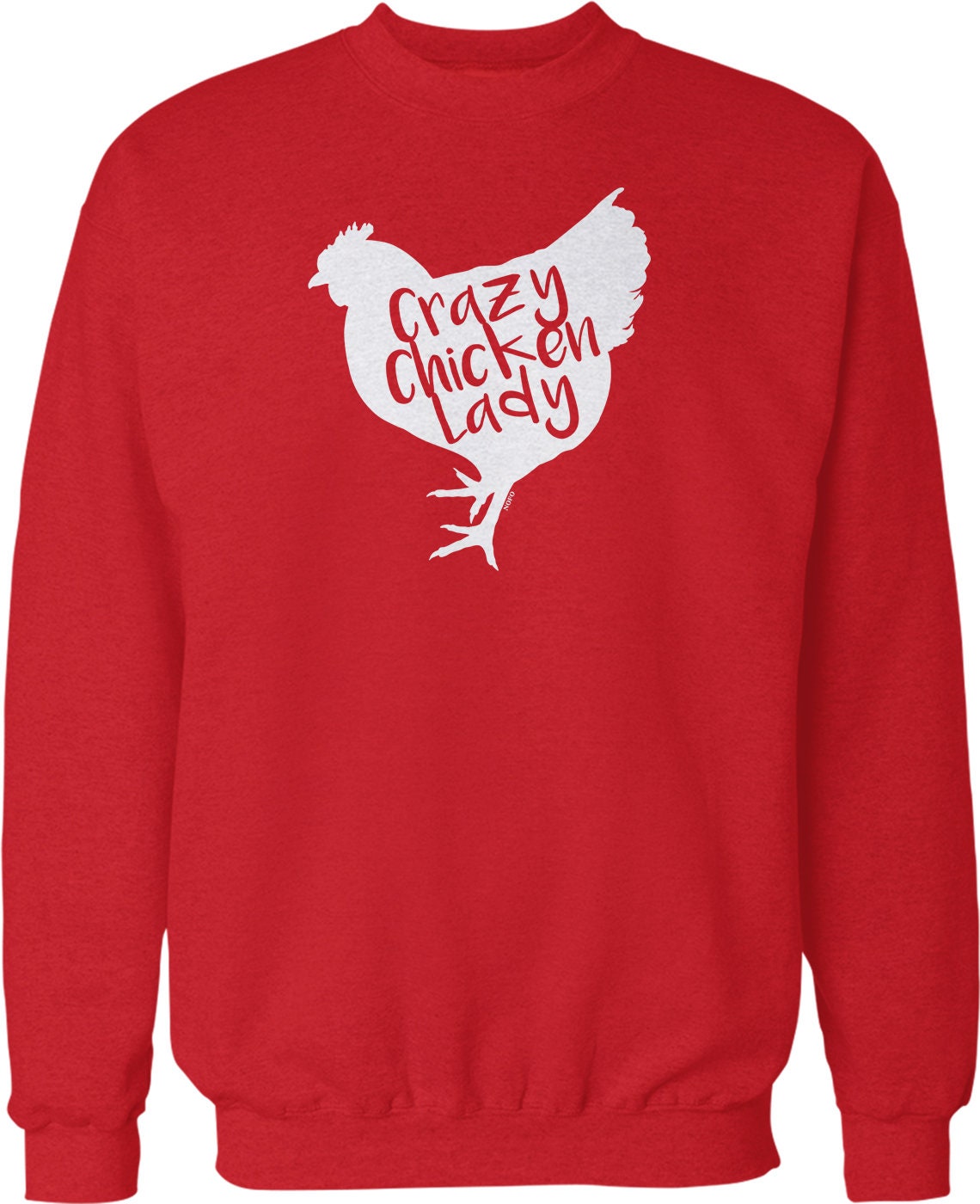 Crazy Chicken Lady Sweatshirt – Funny Reality TV Crew Neck Pullover With Pouch Pocket Hoodie