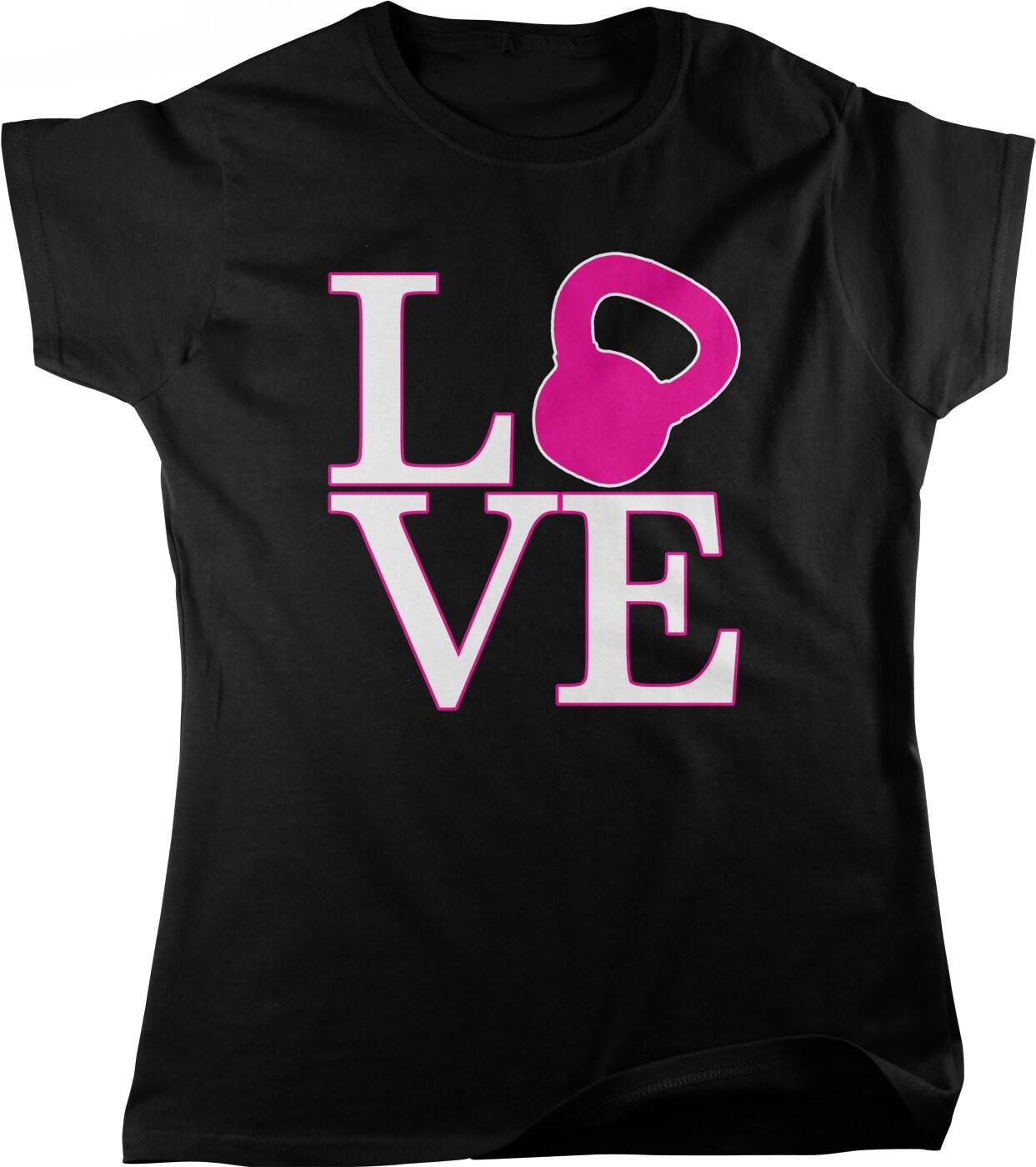 Women's Kettlebell Shirt - Full Cut Fitness Workout Tee | Comfortable Cotton
