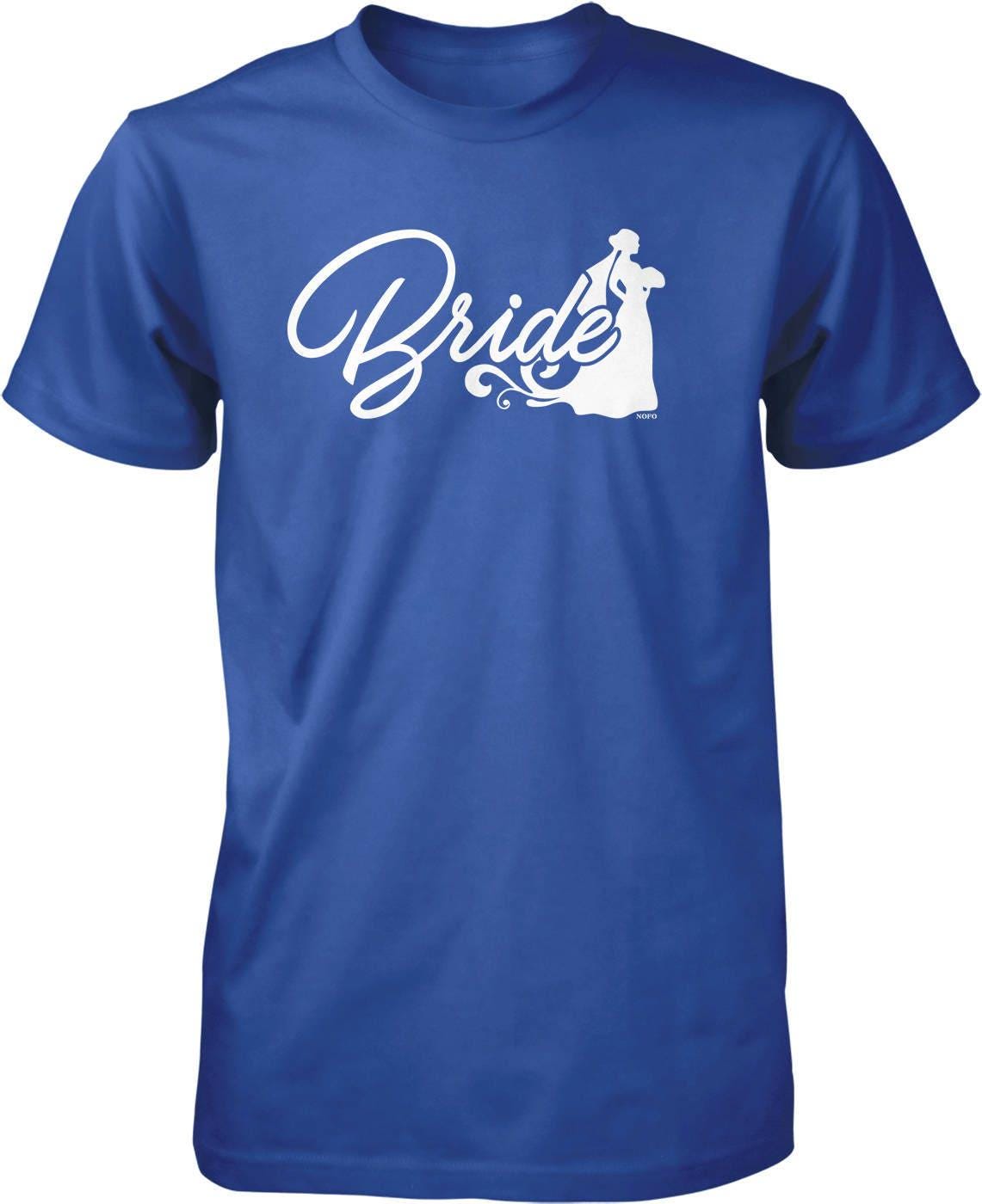 Bride Silhouette T-shirt – Comfortable Pre Shrunk Cotton Tee for Bachelorette Party