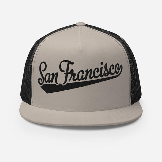 San Francisco Snapback Hat – Baseball Script Font Cap With Adjustable Fit