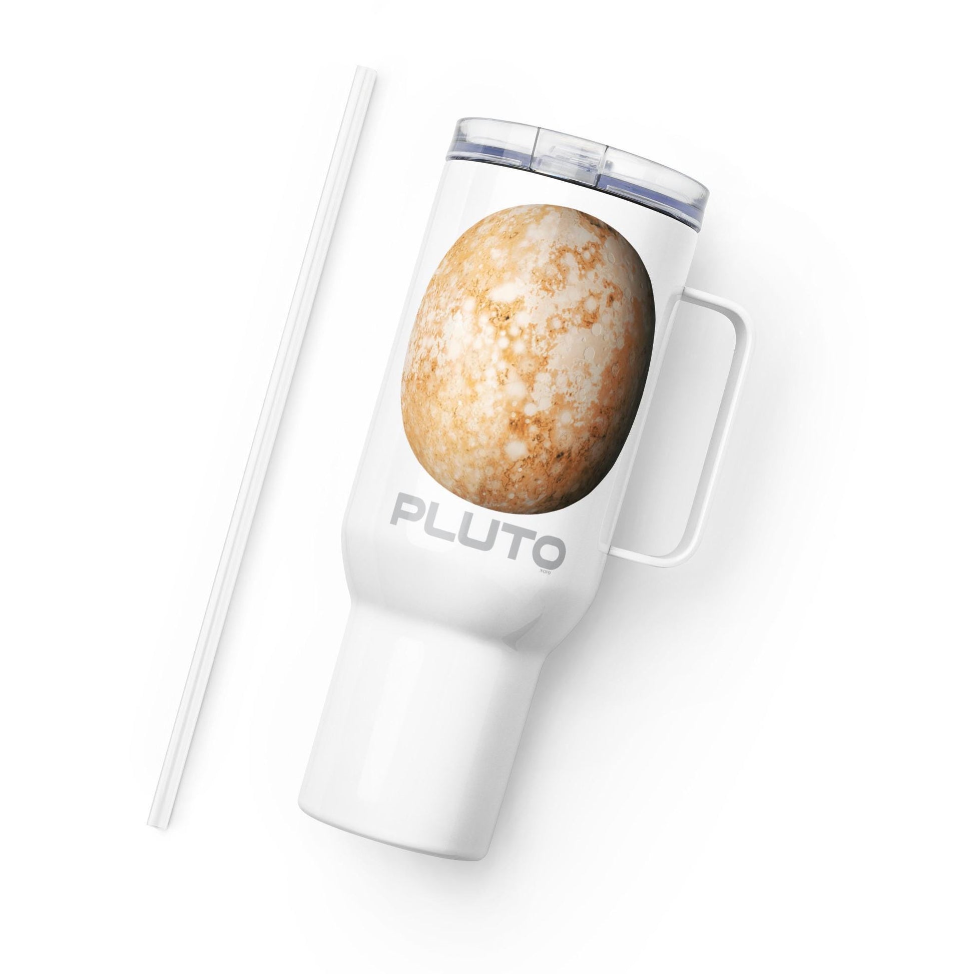Planet Pluto Travel mug with a handle