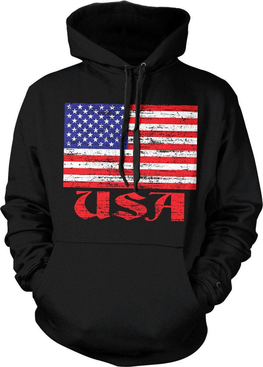 USA Flag Hoodie - Patriotic Sweatshirt | Soft Cotton Blend Hoodie for Fans
