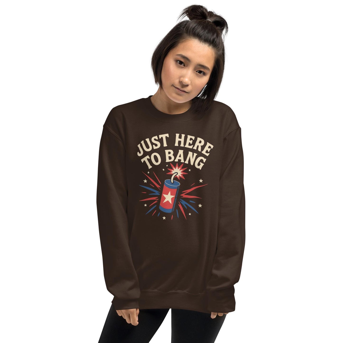 just here to bank july 4th bbq gear Unisex Sweatshirt