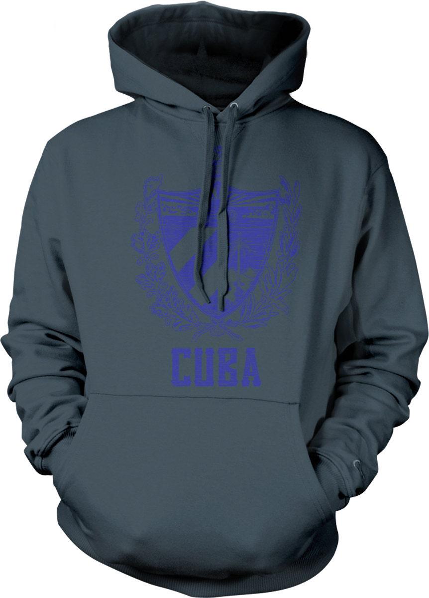 Made in USA Hoodie – Cuba Coat Arms Bold Graphic Sweatshirt with Phrygian Cap