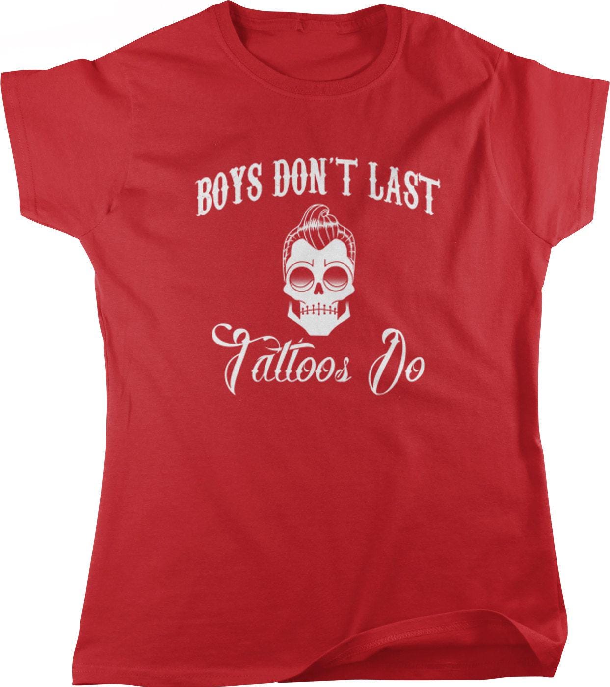Vintage Tattoo T-Shirt – Women's Tattoo Tee With Star And Skull Design