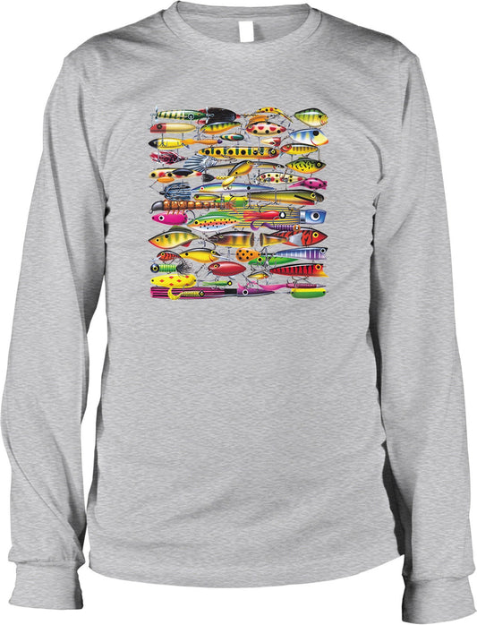 Fishing Long Sleeve Shirt – Colorful Bass Fishing Apparel With Taped Neck Seams