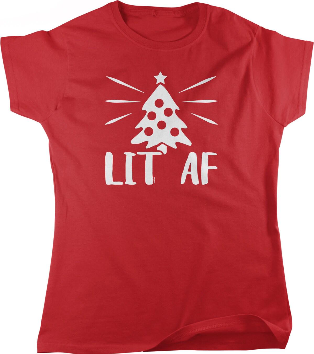 Christmas Tree T-Shirt - Cozy Cotton Holiday Women's Tee | Full Cut, Machine Washable