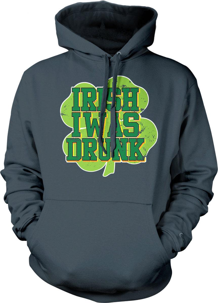 Irish Beer Hoodie - Shamrock Clover Unisex Sweatshirt | Cozy Cotton Blend