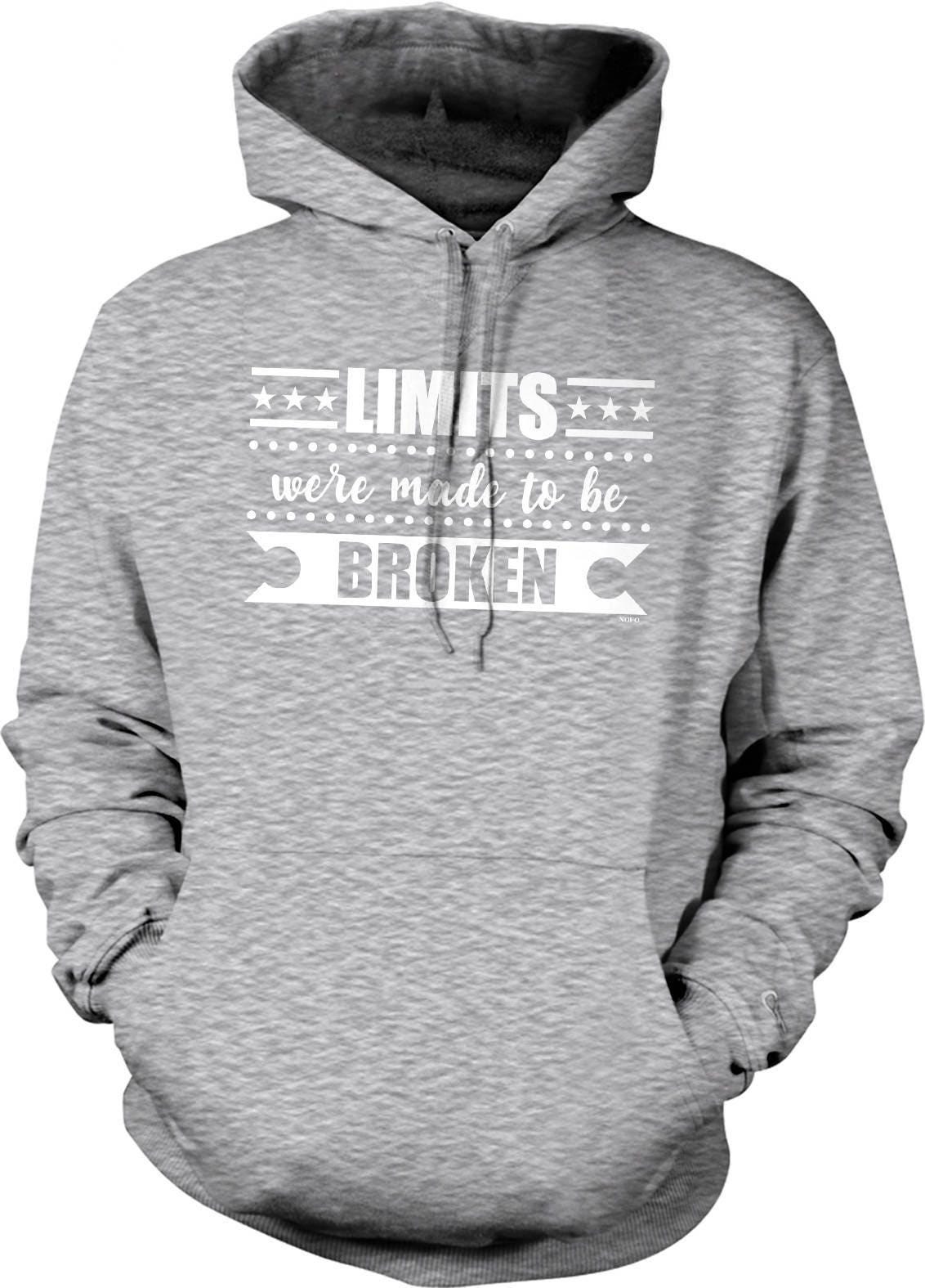 Motivational Gym Hoodie – Durable Cotton Blend Pouch Pocket Sweatshirt