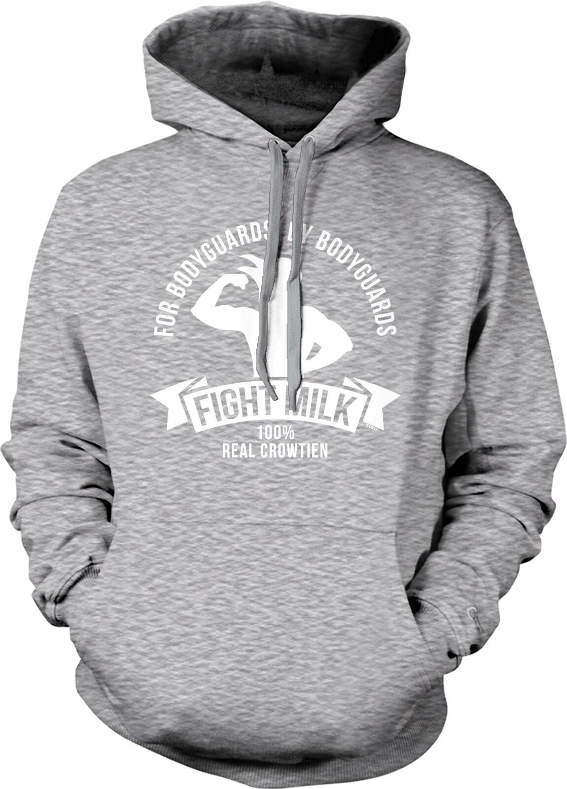 Fight Milk Hoodie – Real Crowtien Sweatshirt | Always Sunny Apparel, Durable Casual Wear