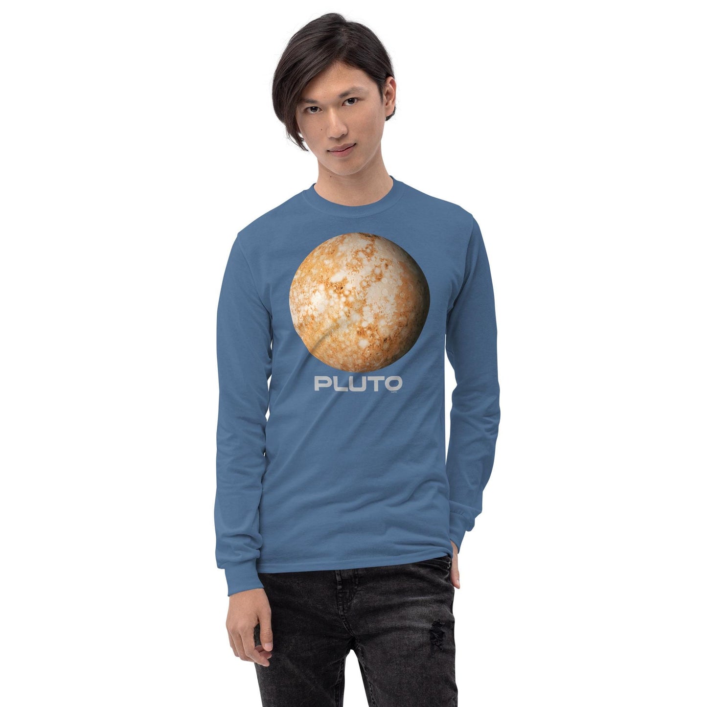 Planet Pluto Men’s Long Sleeve Shirt