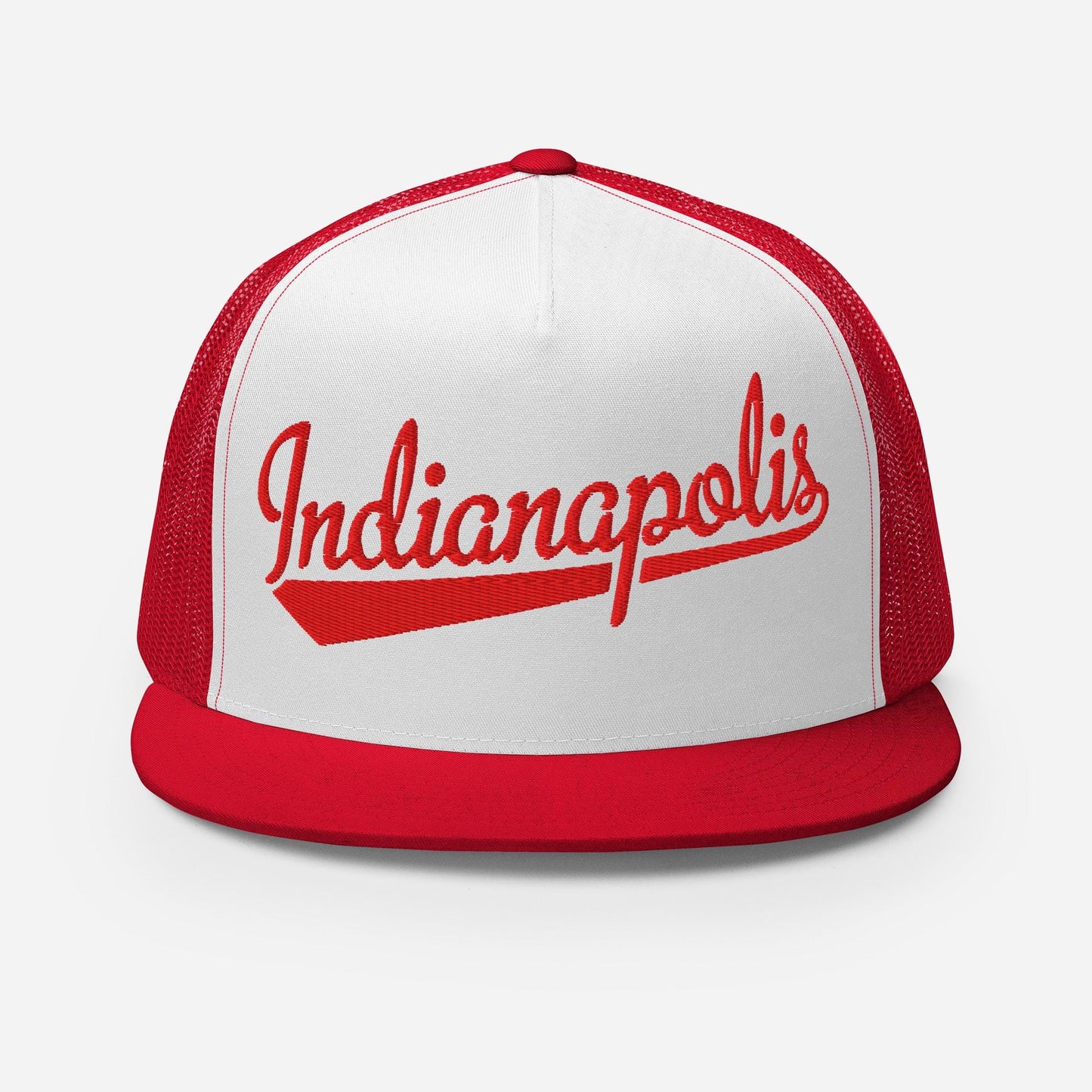Indianapolis Snapback Trucker Hat - Five Panel Cap With Mesh Back & Flat Bill Snapback