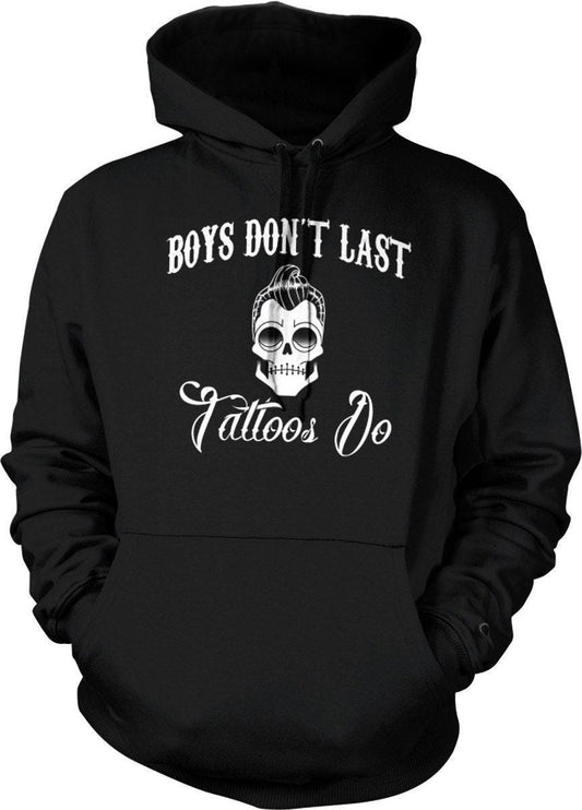 Tattoos Do Hooded Sweatshirt - Vintage Tattoo Hoodie With Soft Cotton Blend