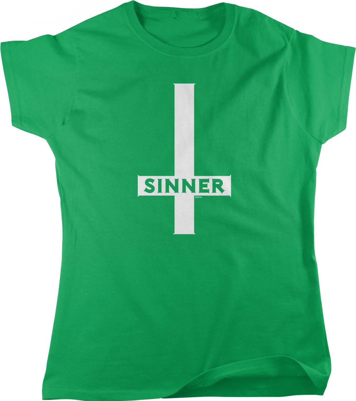 Inverted Cross T-Shirt - Gothic Women's Tee With Edgy Graphic Design & Comfortable Cotton