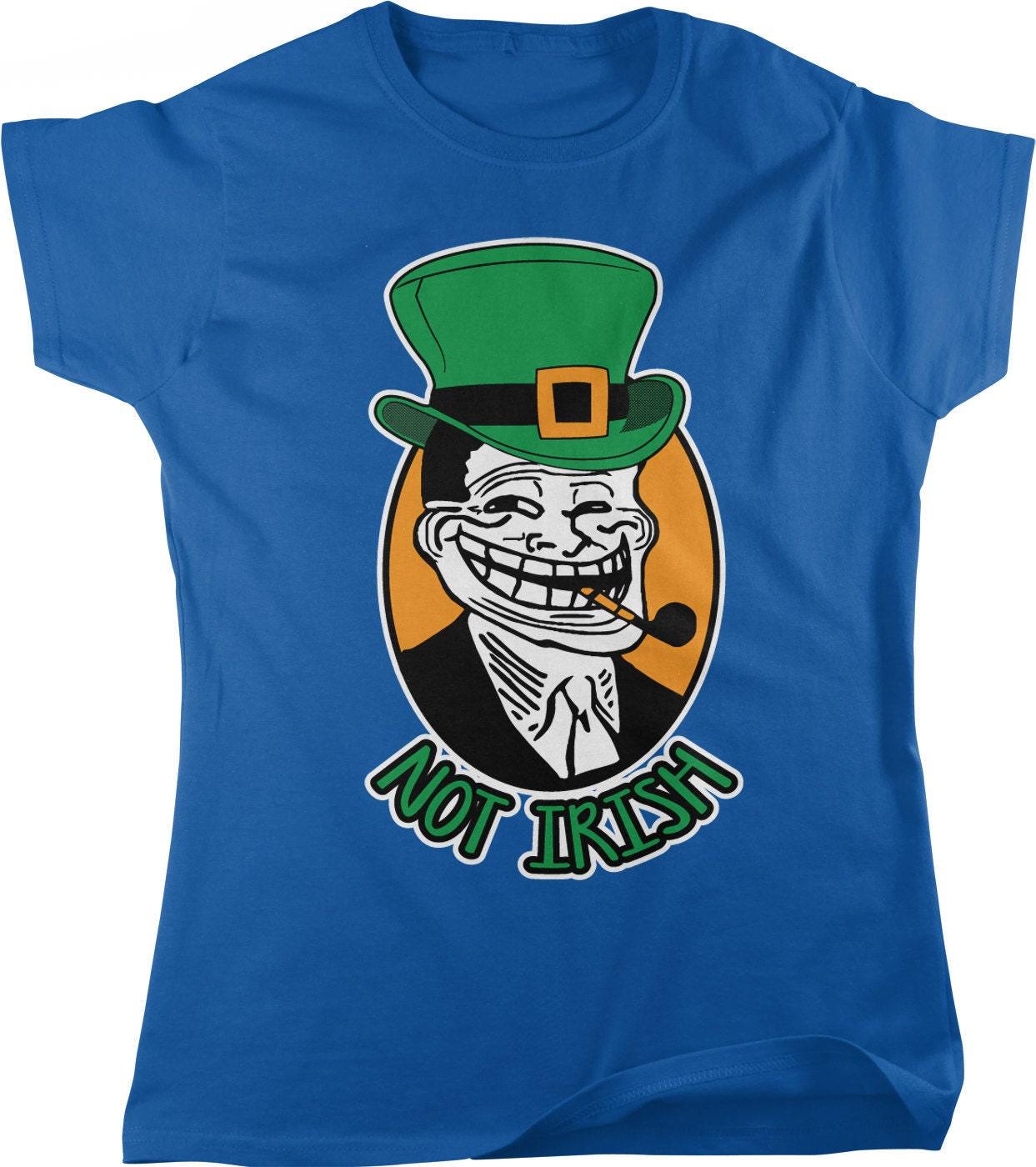 Women's Leprechaun T-Shirt - St Patricks Shirt | Irish Spirit Tee With Clover Design
