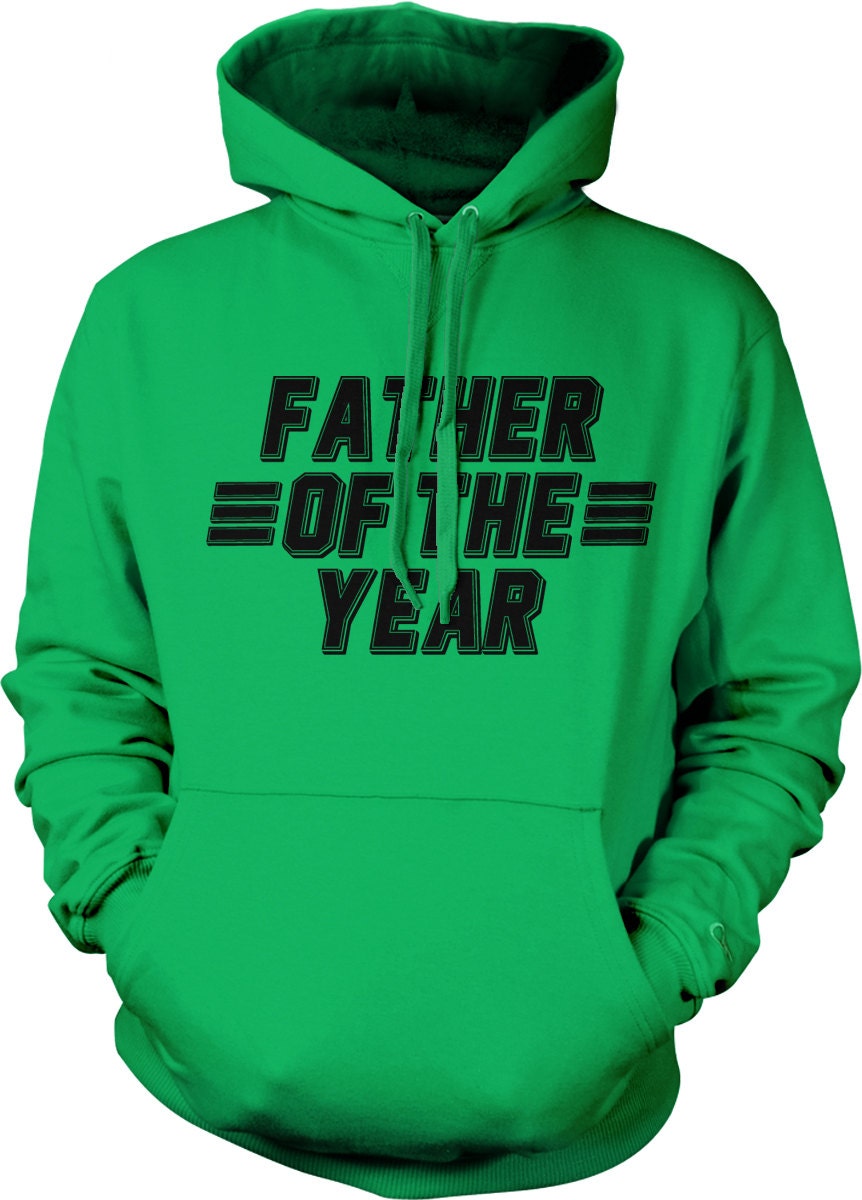 Father Of The Year Hoodie – Casual Cotton Blend Sweatshirt With Pouch Pocket
