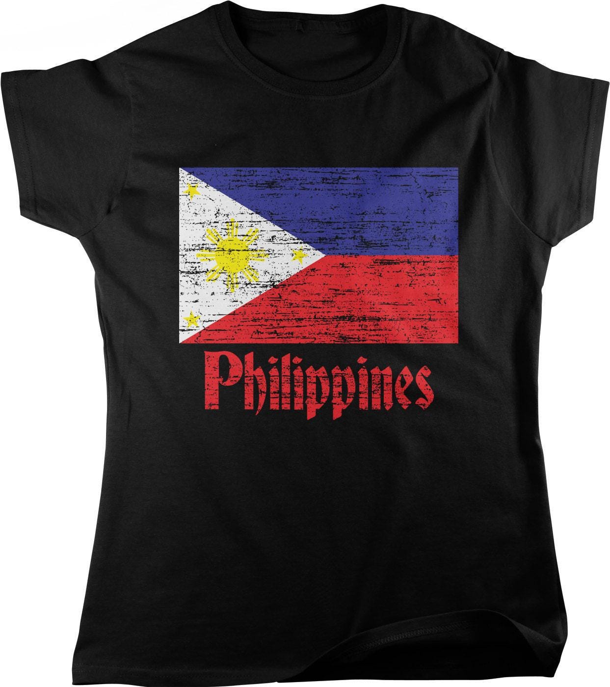 Filipino Pride T-Shirt - Women's Flag Tee | Soft Lightweight Cotton Shirt
