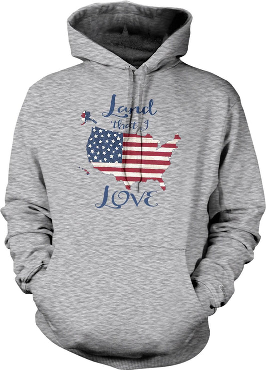 USA Pride Hoodie - American Pride Sweatshirt With Double Ply Hood & Virtually Pill-Free Fabric