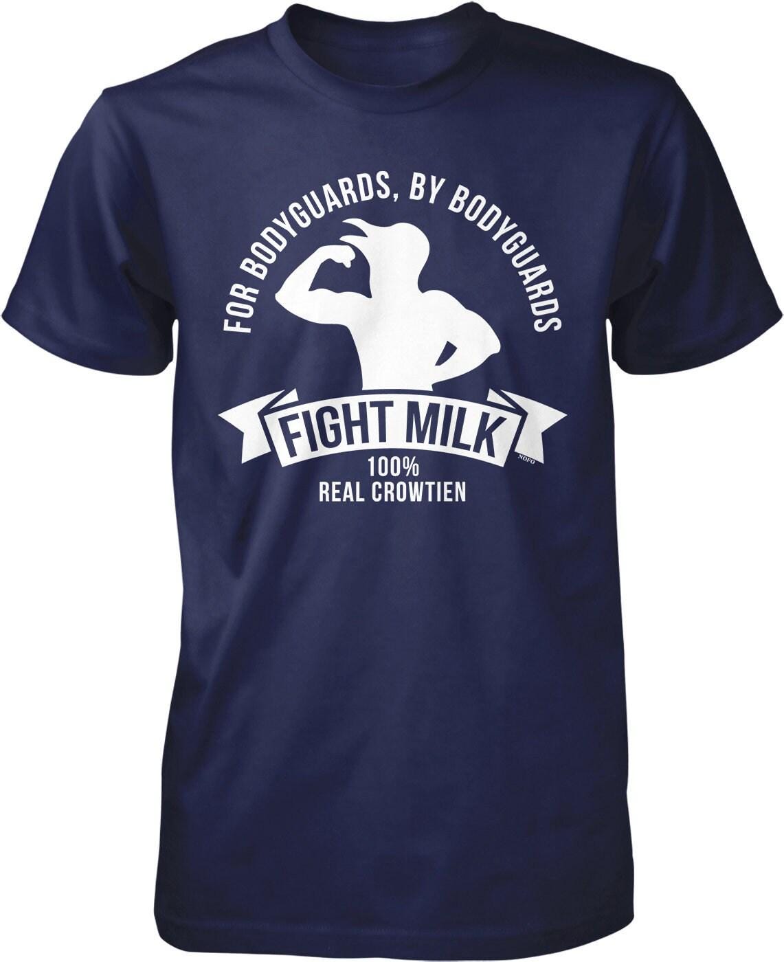 Fight Milk T-shirt – Men’s Graphic Tee with Pre-Shrunk Cotton, Durable Casual Shirt