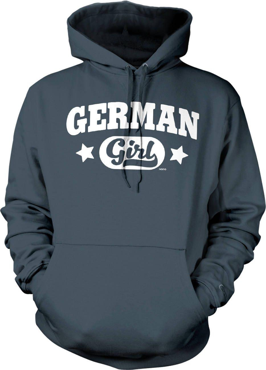 German Girl Hoodie – Soft Cotton Hoodie With Pouch Pocket & Double Ply Hood Design