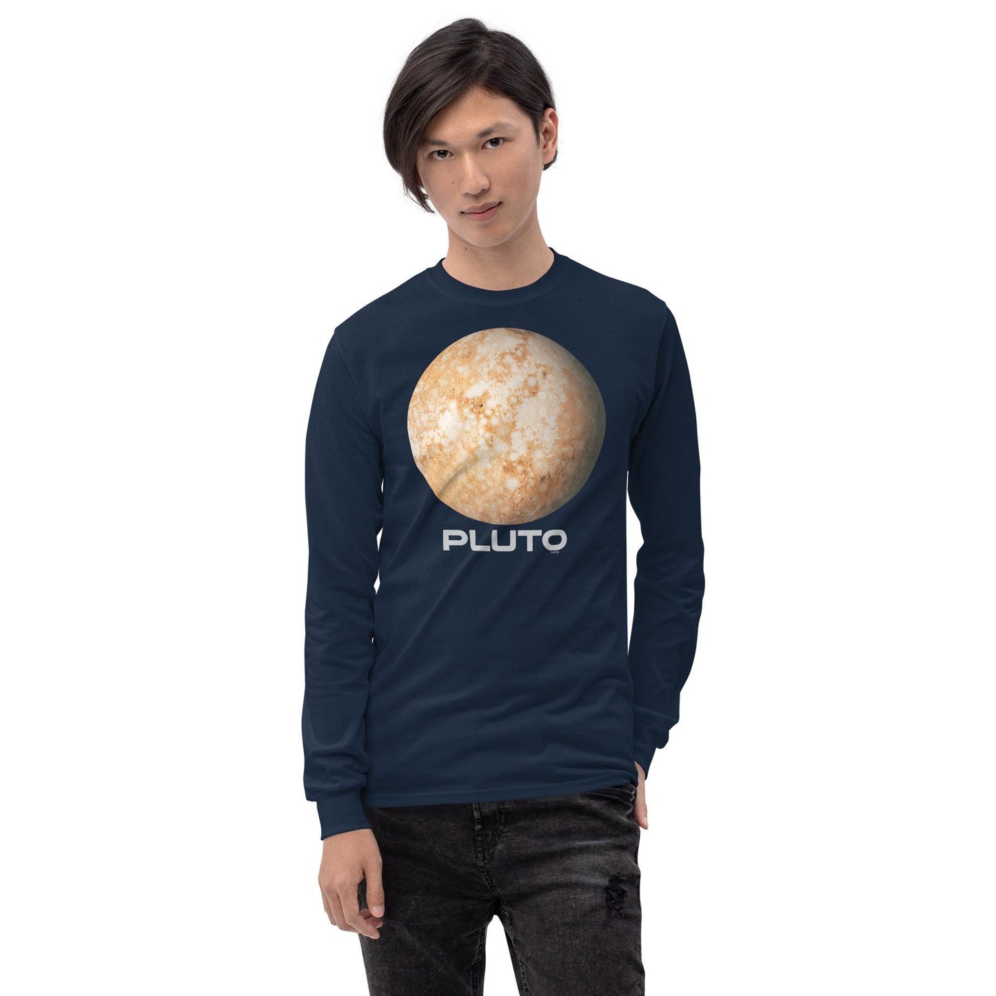 Planet Pluto Men’s Long Sleeve Shirt