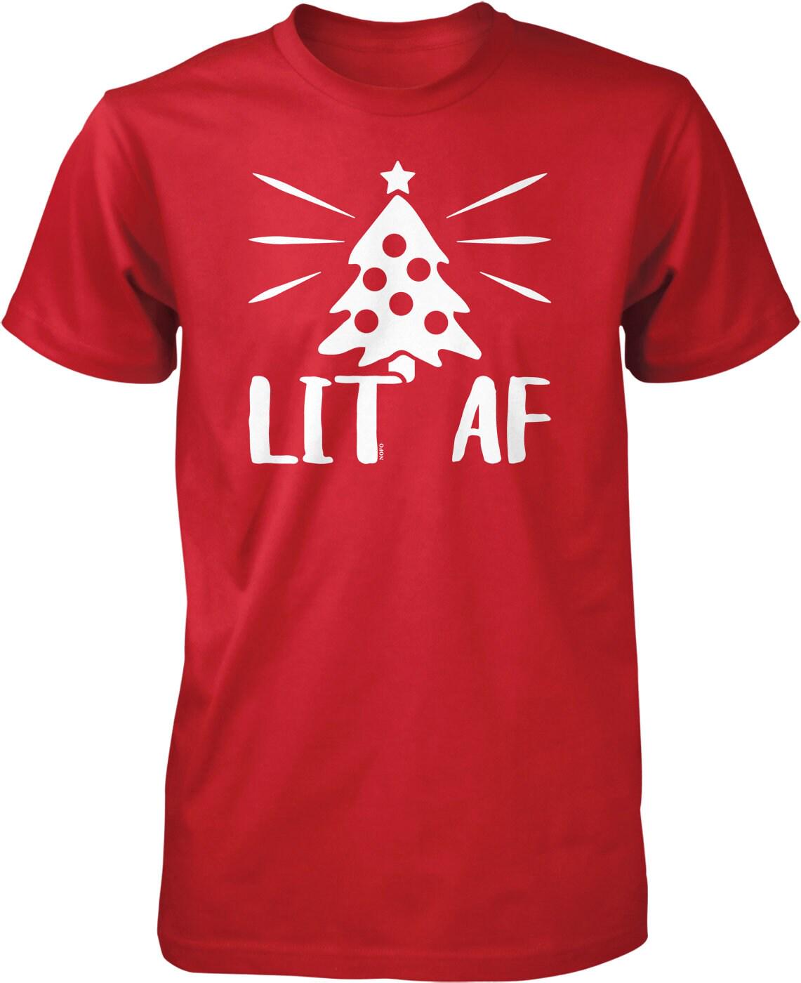 Christmas Tree T-Shirt - Men's Holiday Shirt | Durable Casual Wear Tee