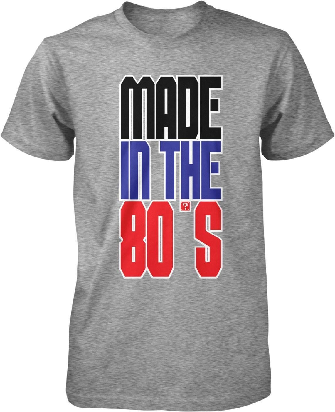 80s Birthday T-Shirt – Retro Men's Tee With Pre Shrunk Cotton & Taped Neck Design