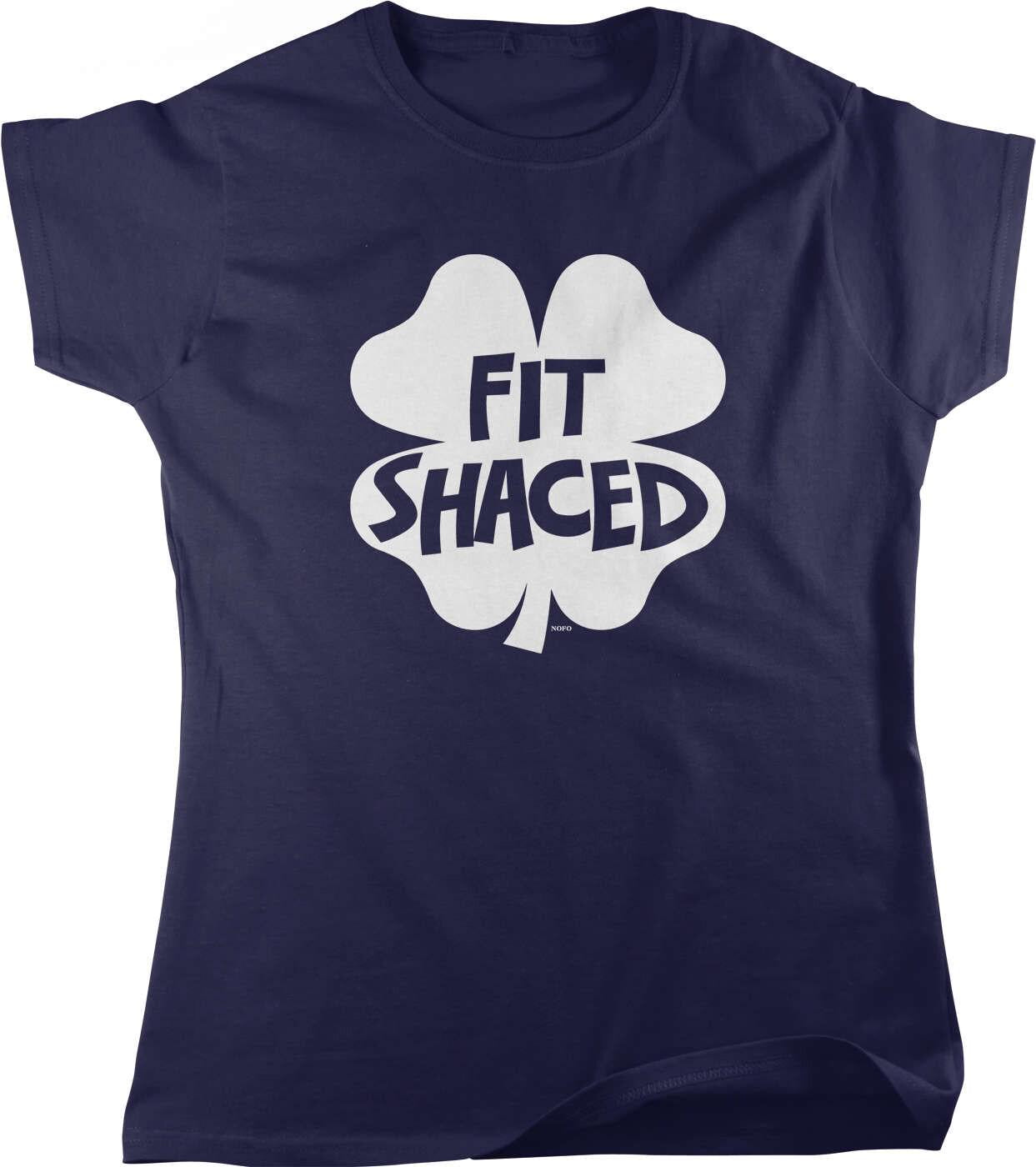 Funny St Patrick's T-Shirt - Women's Casual Tee With Lucky Four Leaf Clover Design