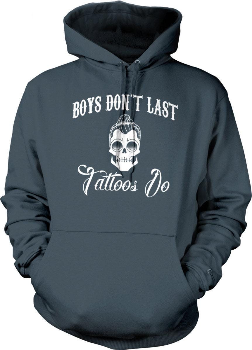 Tattoos Do Hooded Sweatshirt - Vintage Tattoo Hoodie With Soft Cotton Blend