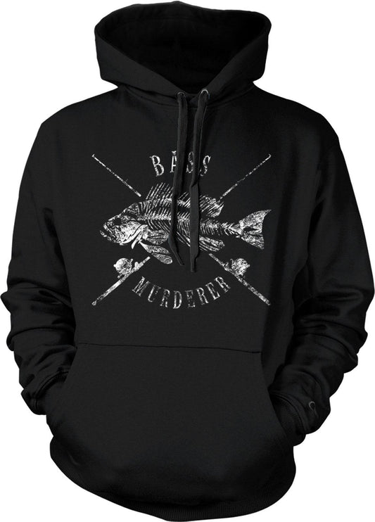 Fishing Hoodie | Soft Durable Fishing Wear – Bass Angler Gift, Set-In Sleeve Sweatshirt