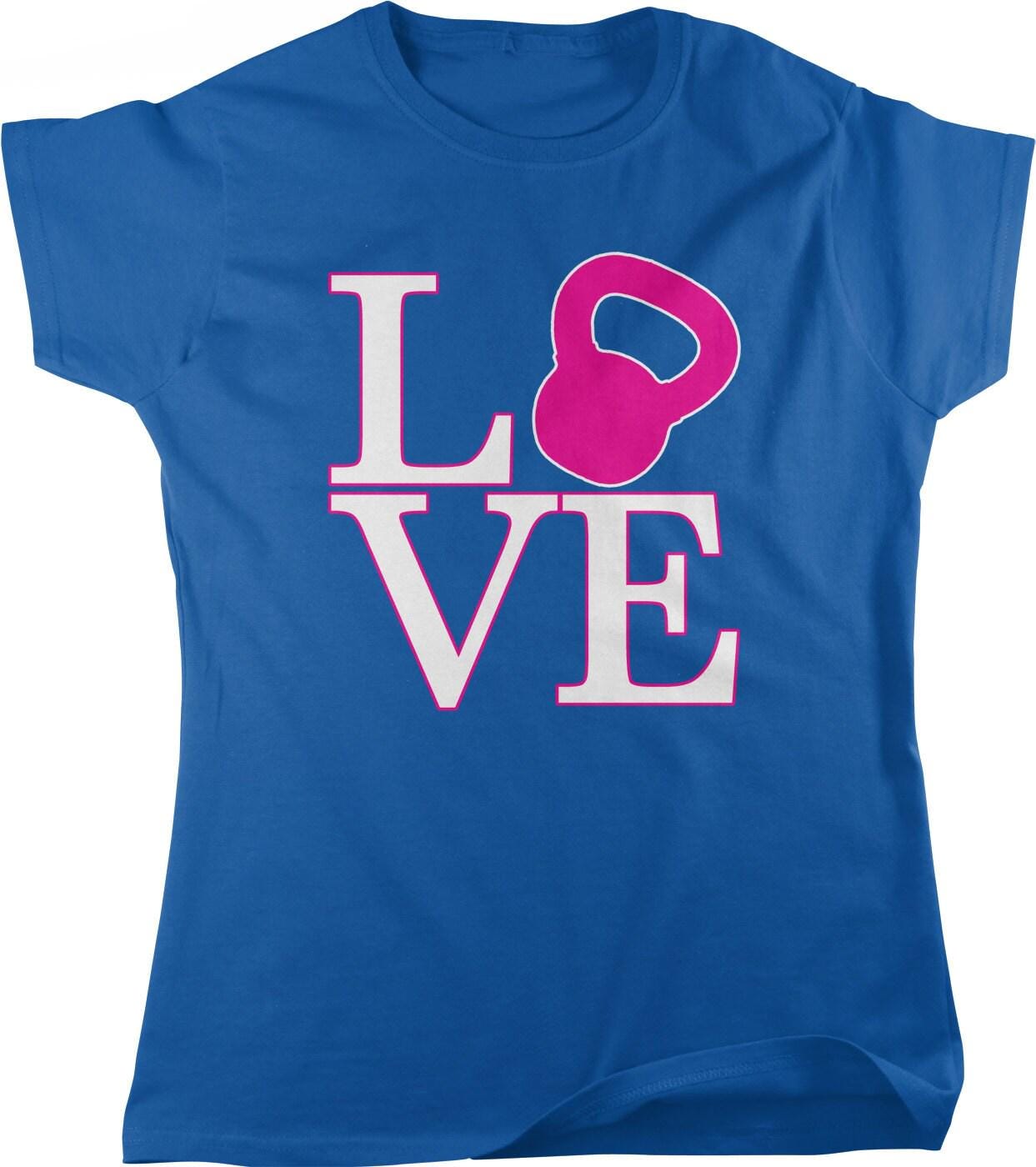 Women's Kettlebell Shirt - Full Cut Fitness Workout Tee | Comfortable Cotton
