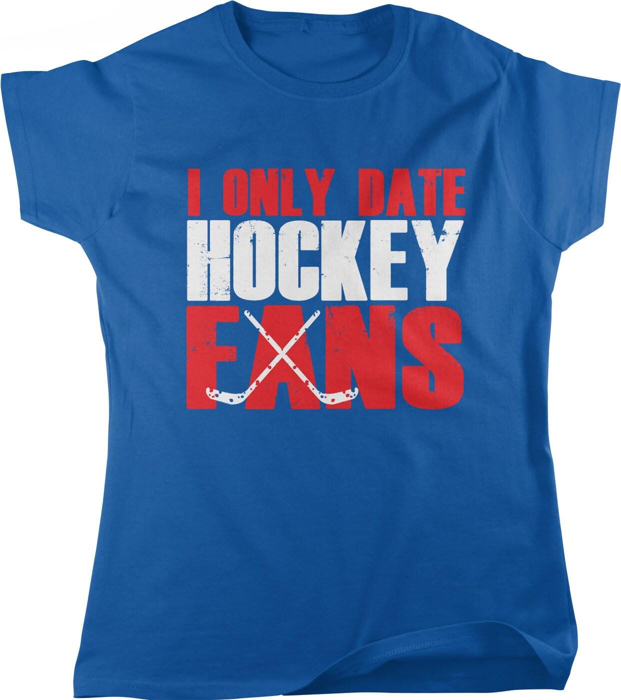Hockey Fans T-Shirt | Funny Hockey Shirt For Women | Cotton Pre Shrunk Tee