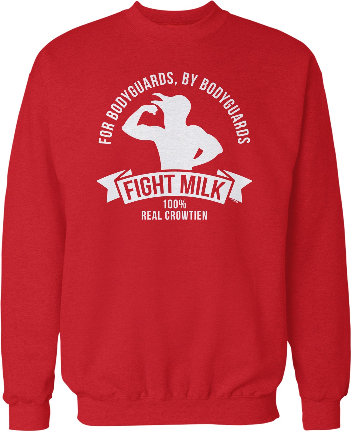 Fight Milk Sweatshirt – Cozy Crew Neck With Bird Lawyer Design, Durable Cotton Blend