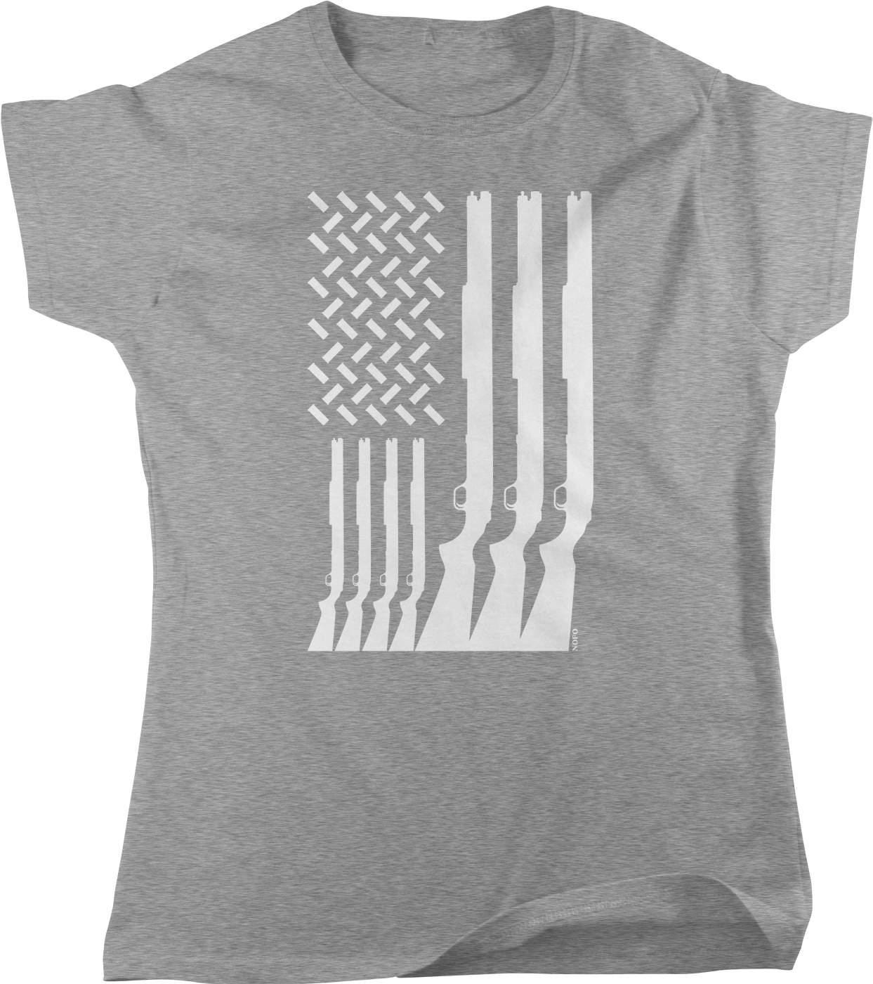 American Flag T-Shirt – Women's Patriotic Shirt With Flag Graphic & Comfort Fit Tee