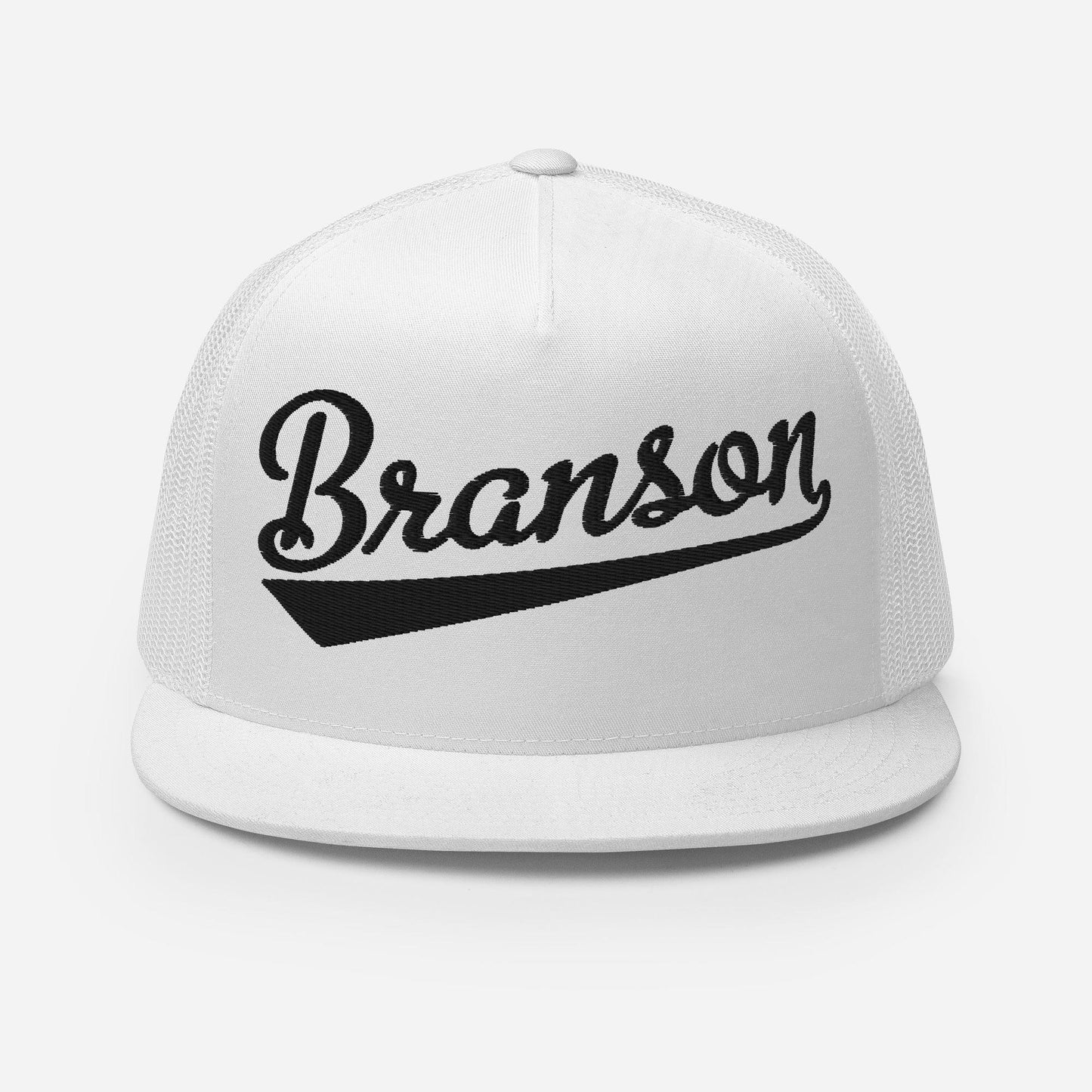 Branson Snapback Trucker Hat - Five Panel Hat With Breathable Mesh Back & Custom Thread Colors
