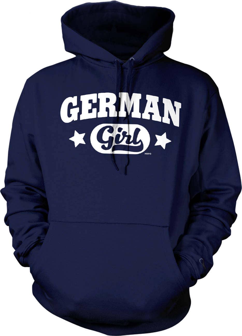 German Girl Hoodie – Soft Cotton Hoodie With Pouch Pocket & Double Ply Hood Design