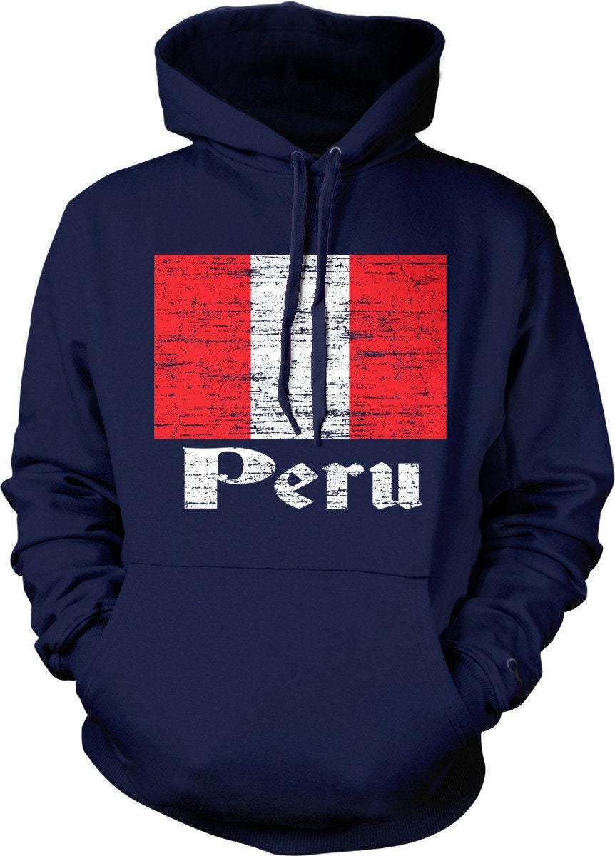 Peruvian Pride Hoodie – Peru Flag Sweatshirt With Cotton Blend Fabric