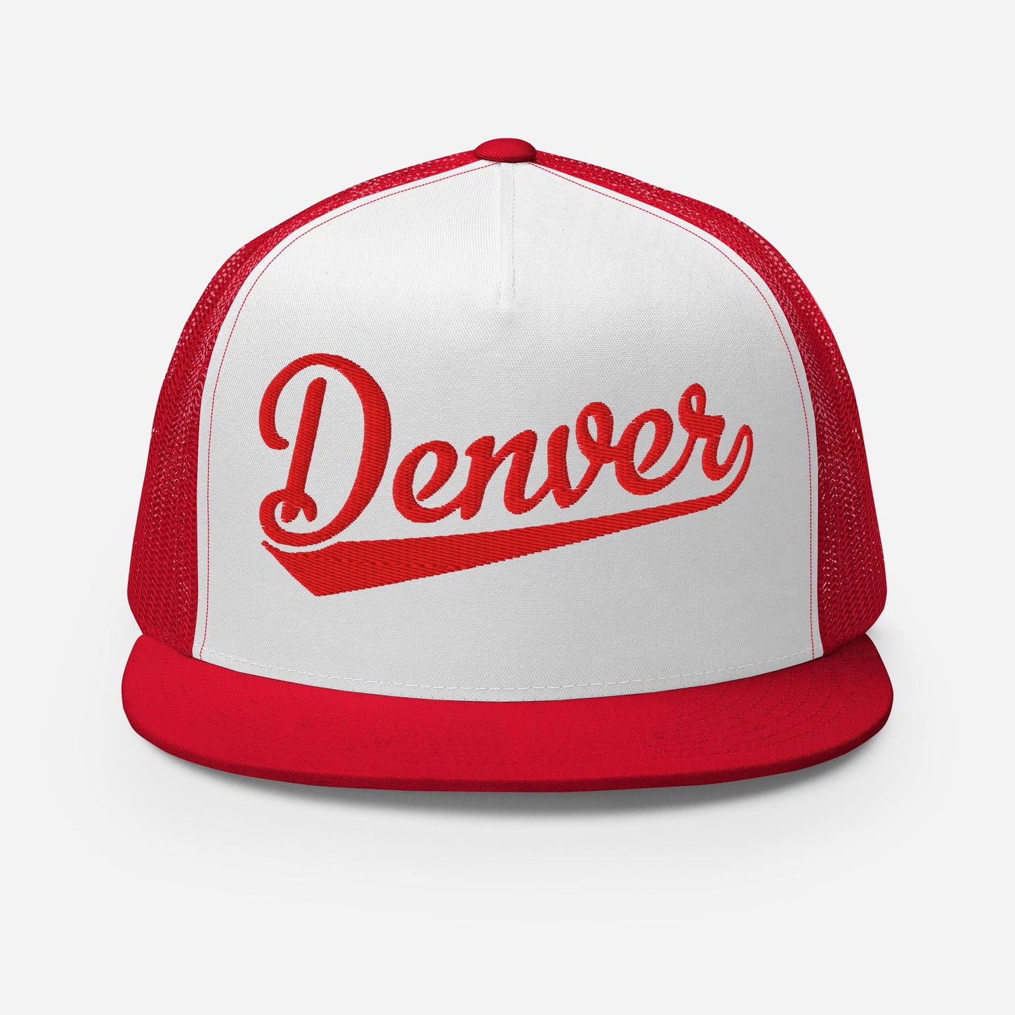 Denver Snapback Hat – 6 Panel Snapback Trucker Hat With Breathable Mesh