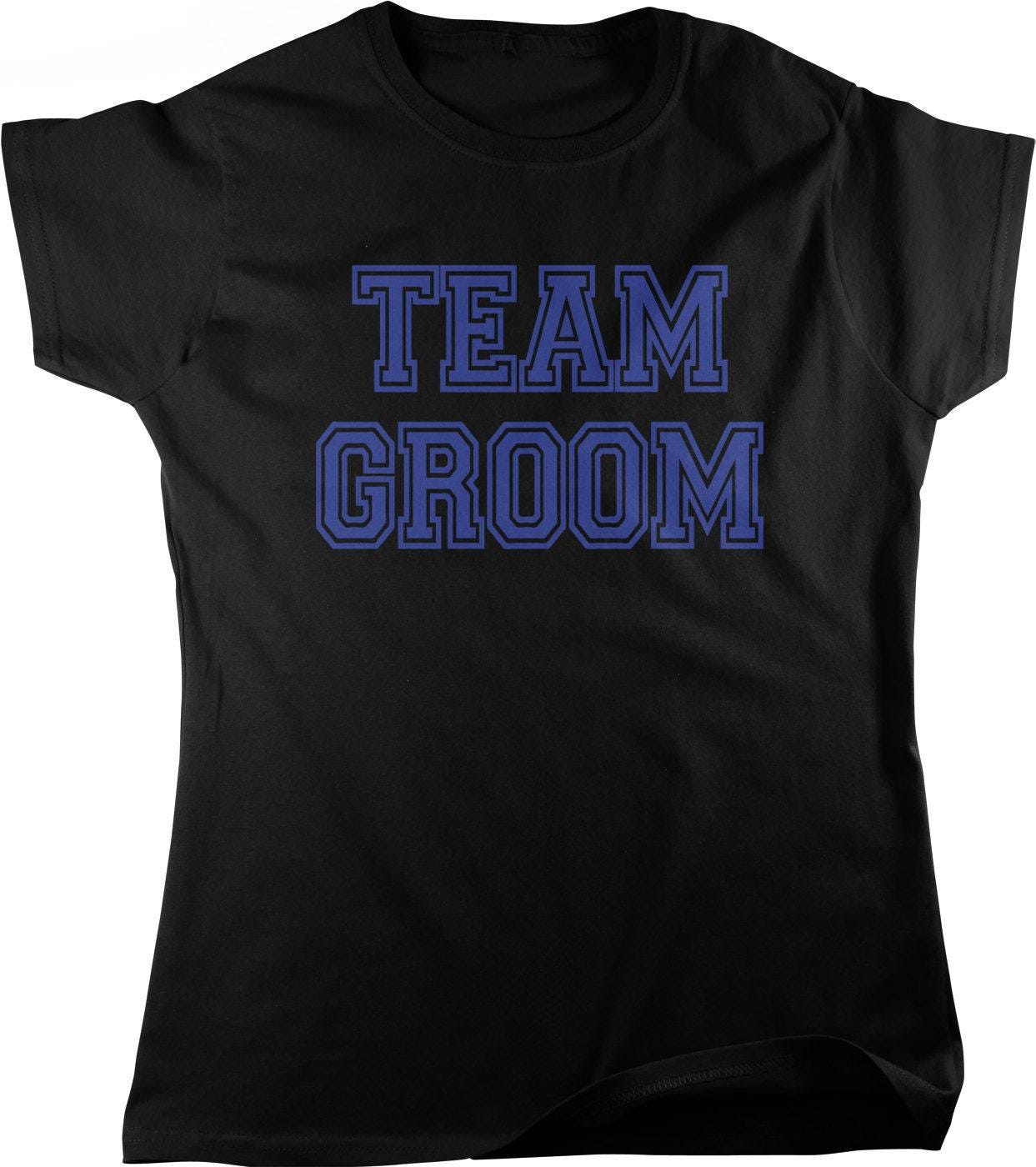 Bachelor Party T-Shirt - Team Groom Entourage Women's Full Cut Cotton Tee