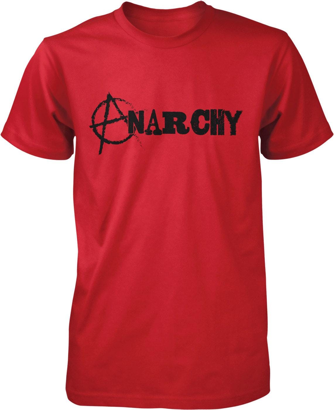 Anarchy Men's T-Shirt – Political Philosophy Tee | Durable Cotton Shirt, Comfort Fit