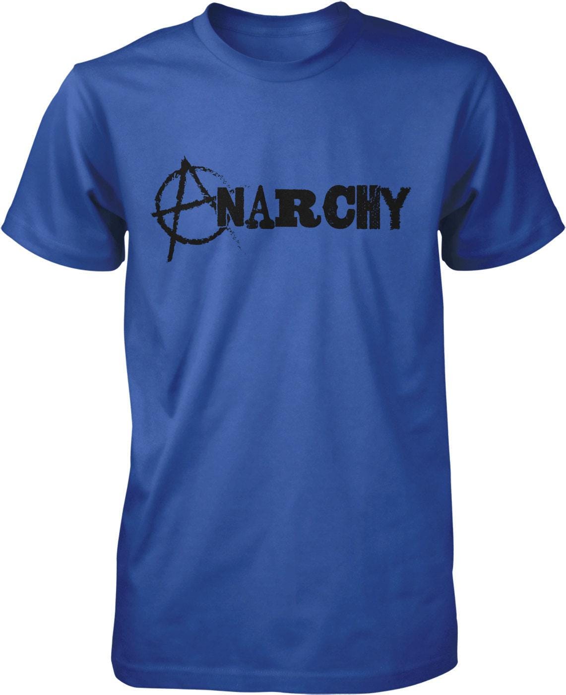 Anarchy Men's T-Shirt – Political Philosophy Tee | Durable Cotton Shirt, Comfort Fit