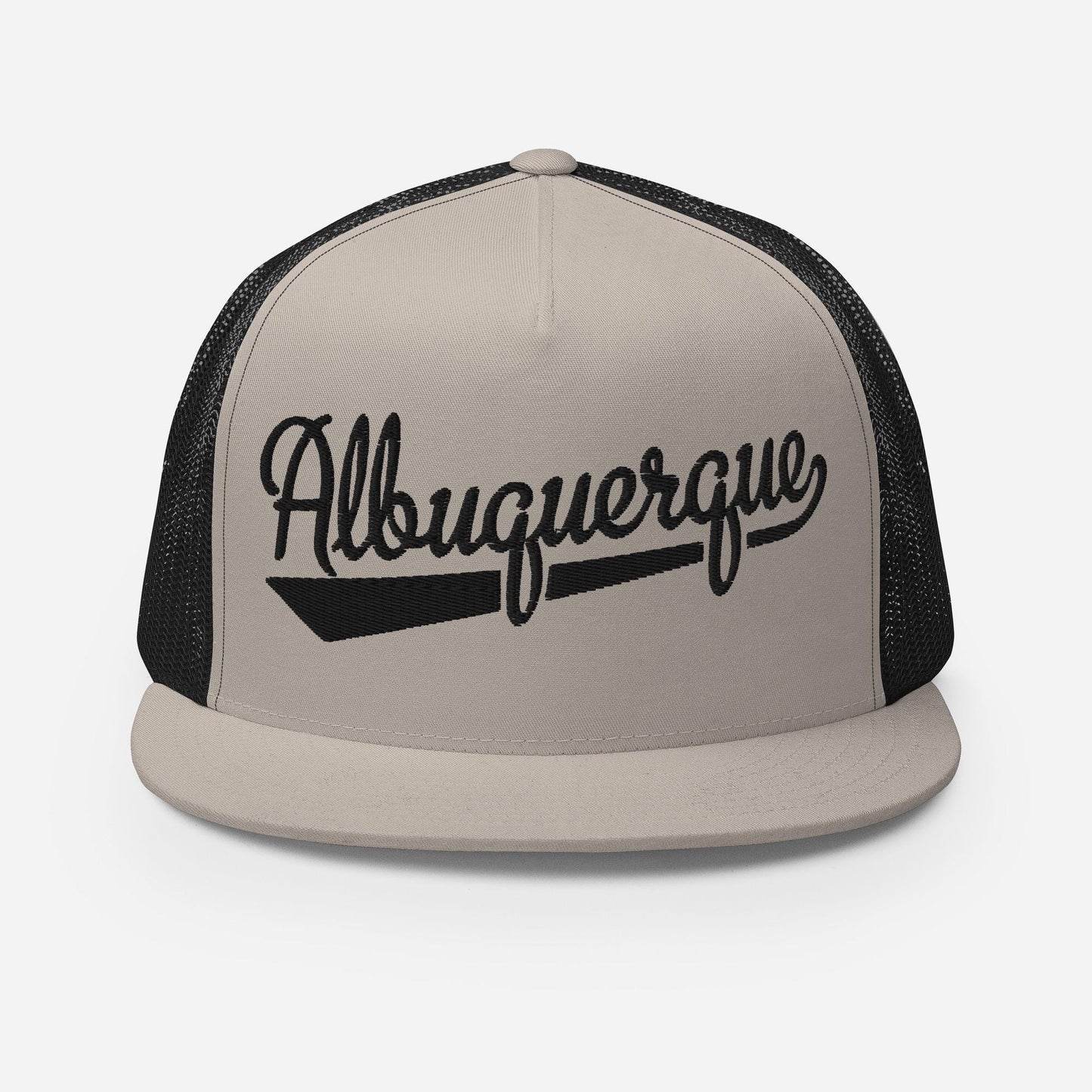 Albuquerque Snapback Trucker Hat - Five Panel Flat Bill Cap With Custom Embroidery
