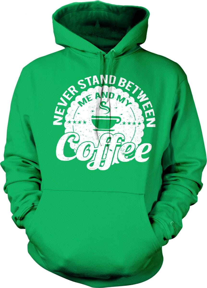 Coffee Hooded Sweatshirt – Cozy Caffeine Lover Hoodie With Pouch Pocket & Soft Polyester Blend